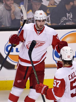 Detroit Red Wings right wing Tomas Jurco.