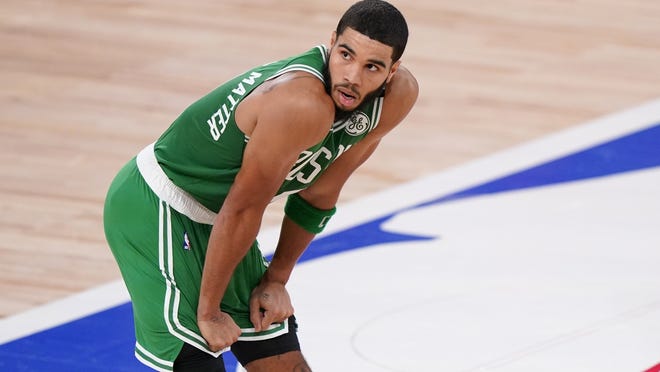 Boston Celtics forward Jayson Tatum has blossomed while in the NBA playoff bubble in Florida.