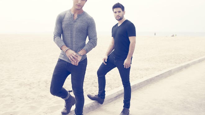Dan Smyers, left, and Shay Mooney make up country act Dan + Shay. The duo will close out the Oregon State Fair with a Labor Day concert.