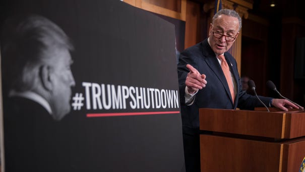 Senate Minority Leader Chuck Schumer responds to...