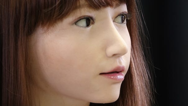 Erica, the humanoid like robot from the ERATO...