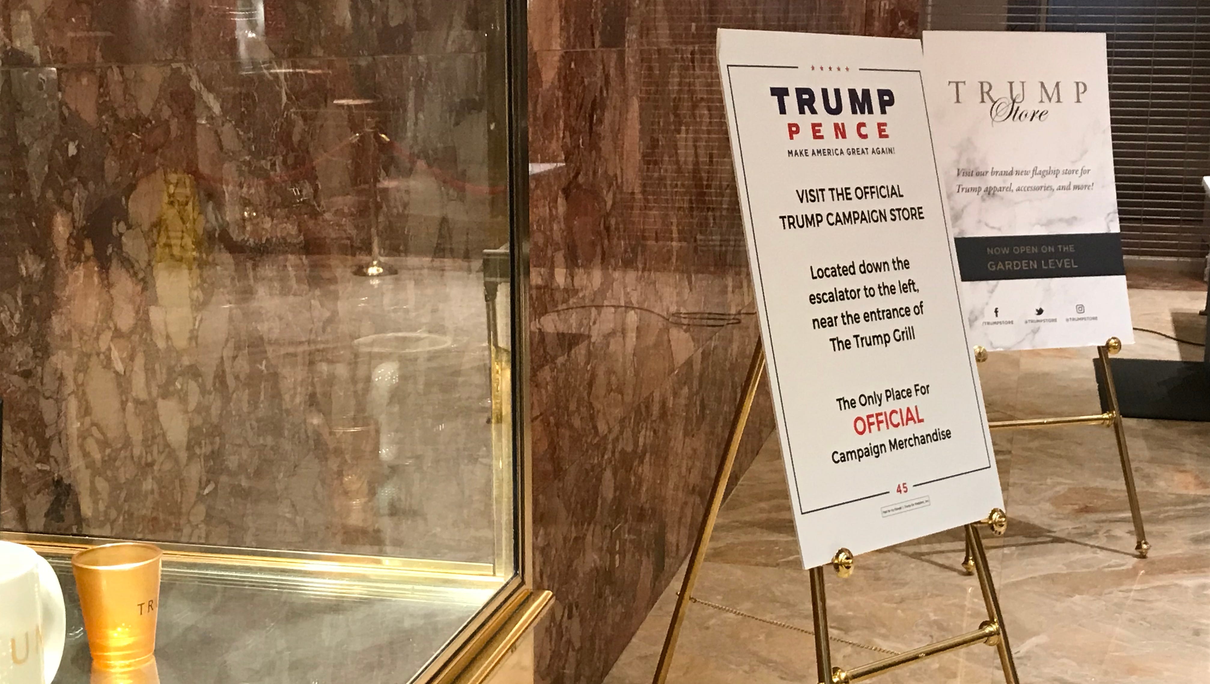 Donald Trump S Company S Newest Business Hawks Items Bearing His Name