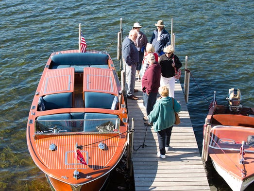 You can entice a whole squad onboard this 1949 Chris-Craft.
