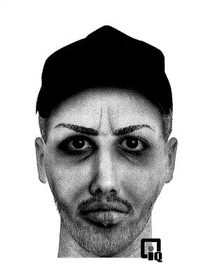 Sketch of a suspect in a North Fort Myers robbery attempt