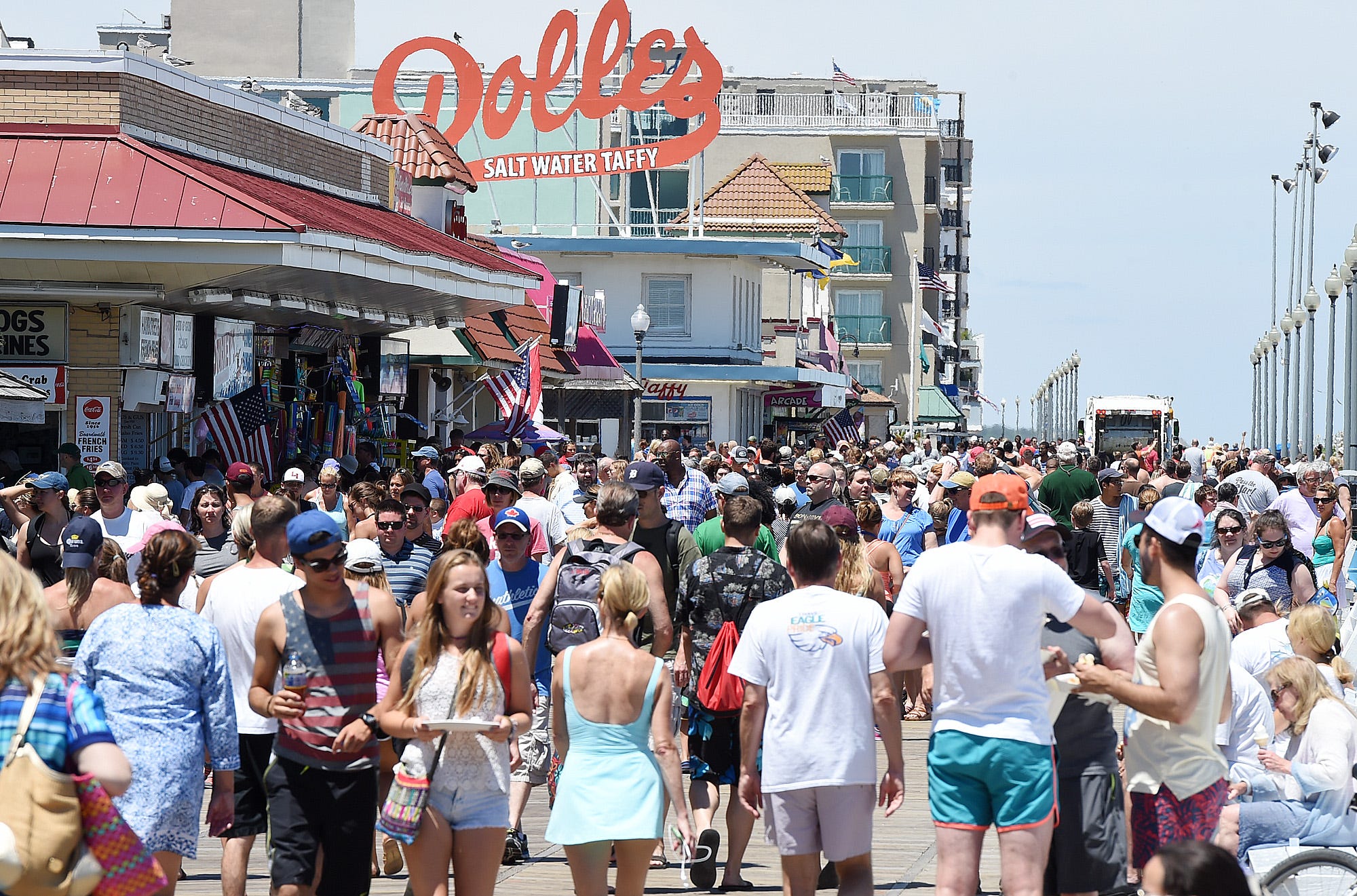 Foreign workers headed back to the beach