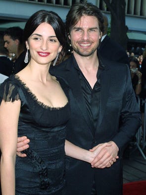Penelope Cruz and Tom Cruise attends the premiere of