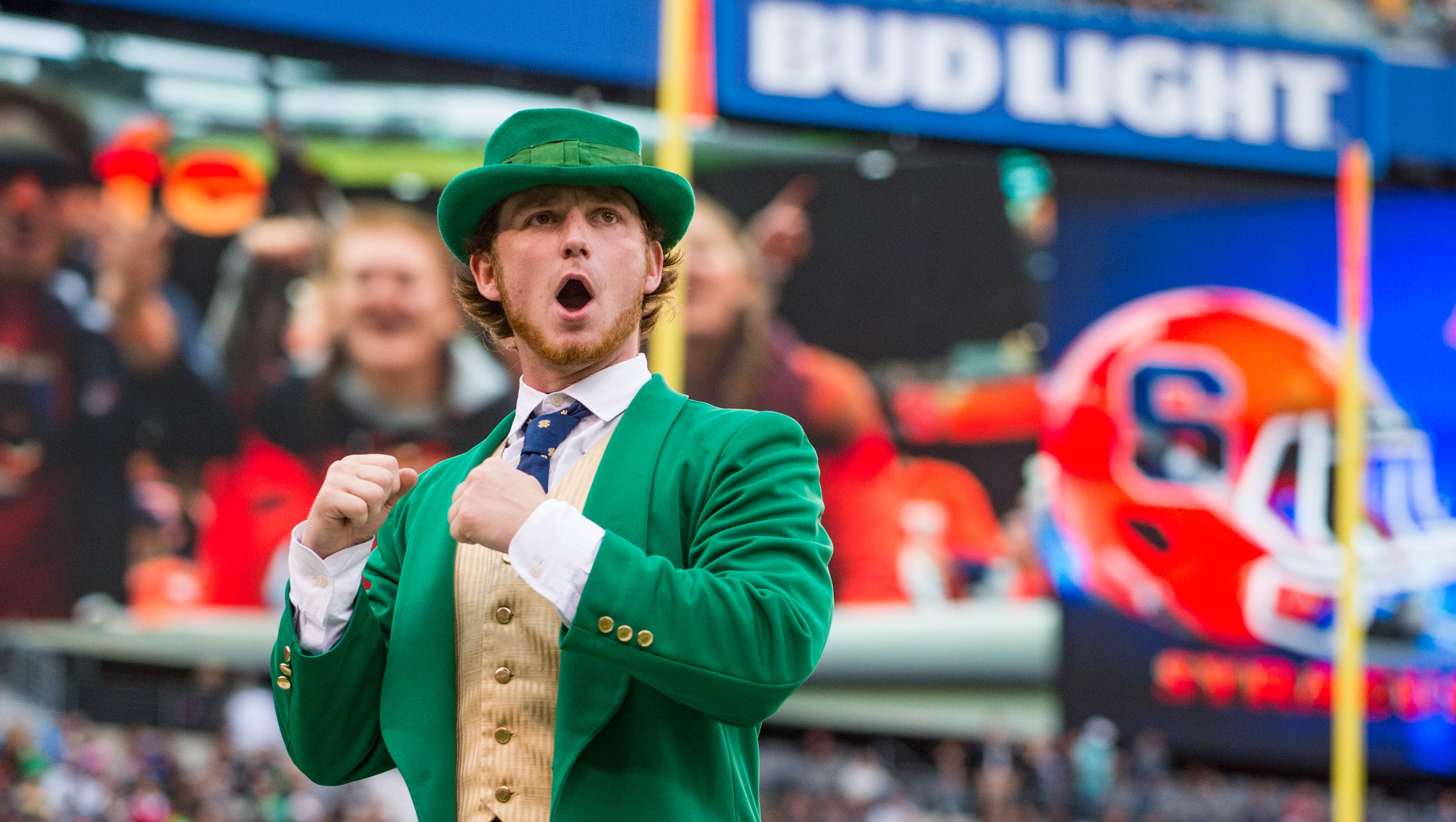 Notre Dame defends Fighting Irish leprechaun mascot, ranked offensive