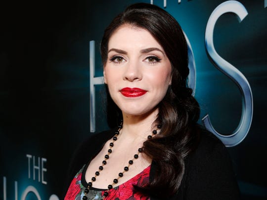 Author Stephenie Meyer arrives at the LA premiere of "The Host" at the ArcLight Hollywood in Los Angeles on March 19, 2013.