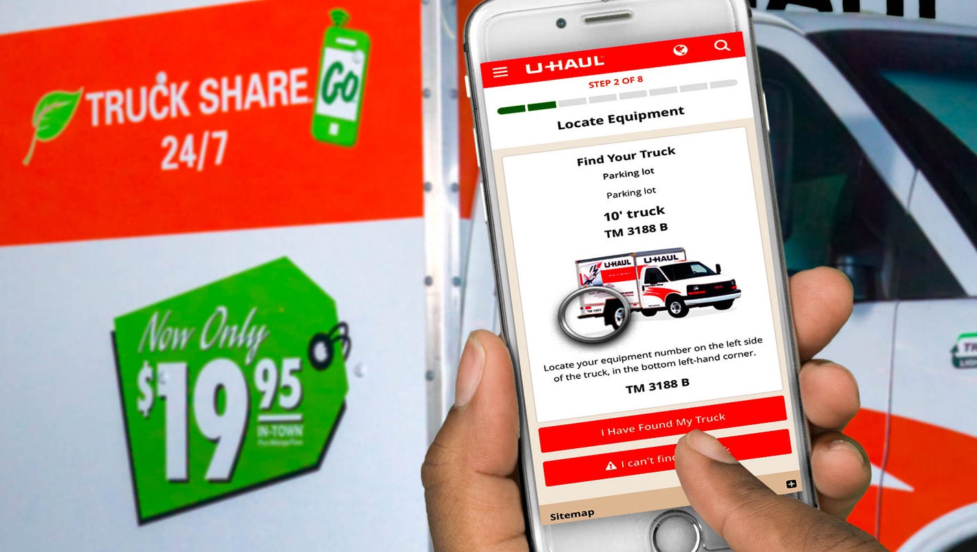 UHaul's new 'truck share' service lets you check out vehicles via