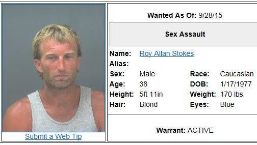 Santa Rosa deputies are seeking Roy Stokes, a fugitive charged with two counts of sexual assault on a juvenile.