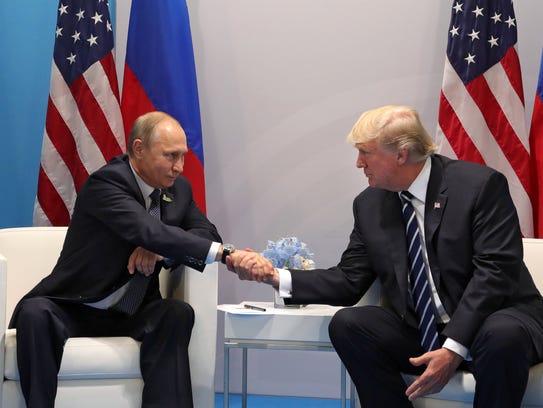 President Trump meets with Russian President Vladimir