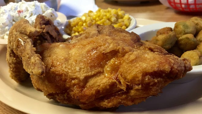 Broaster fried chicken from Country Roads Cafe in Fort Myers Shores.