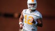 Quinten Dormady (12) runs during Tennessee Volunteers