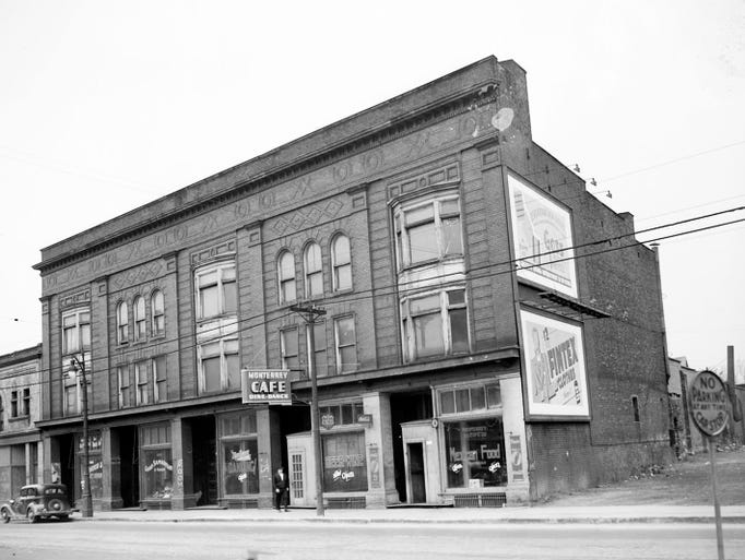 A row of small businesses at 1932 Michigan, a few blocks