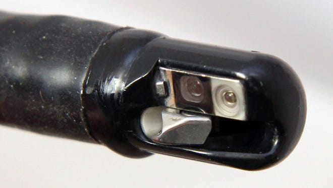 The tip of a duodenoscope contains a small mechanism that can trap bacteria and pass infections from patient to patient as the device is reused, according to the Food and Drug Administration. The scope, which is run down patients' throats to treat intestinal problems, often is used for a procedure known as endoscopic retrograde cholangiopancreatography.
