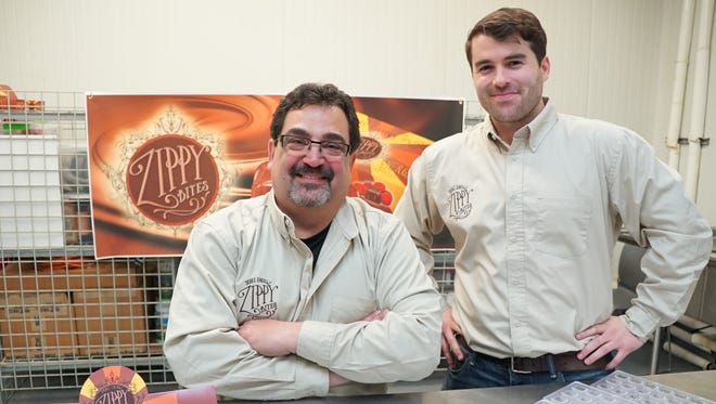 Mike Metro (left) and Michael Bacci in the Piscataway-based company’s Long Island City production facility.