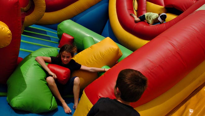 The Koomba Combo bounce house is one of the attractions at 76 Golf World Family Fun Center in Stuart.