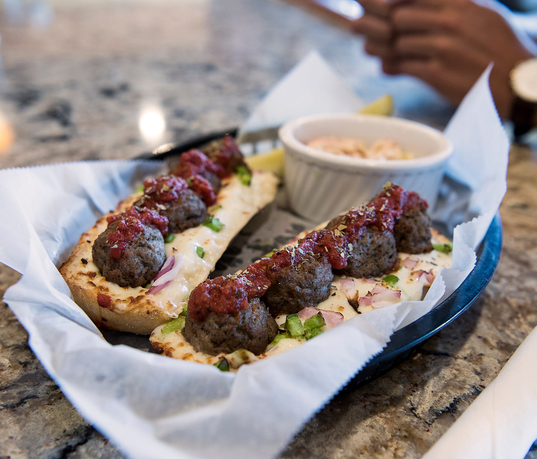 Jockamo's is well known for its ingenious pizzas such as the Slaughterhouse Five (named in honor of Indy author Kurt Vonnegut), which is topped with pepperoni, ham, sausage, bacon and steak. The meaty meatball sub ($8.50) comes with eight hand-rolled