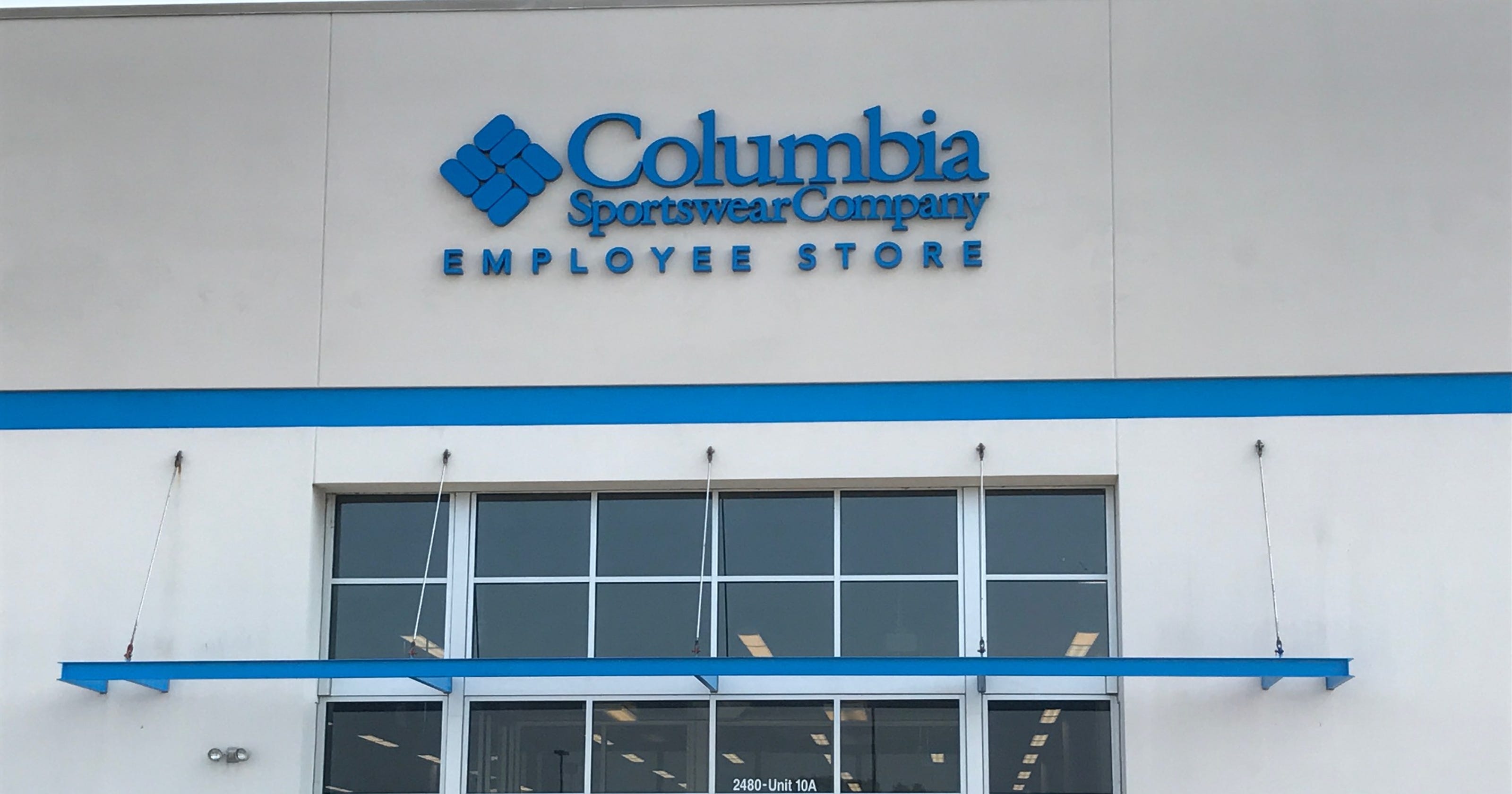 Columbia Sportswear Employee Store opening here soon