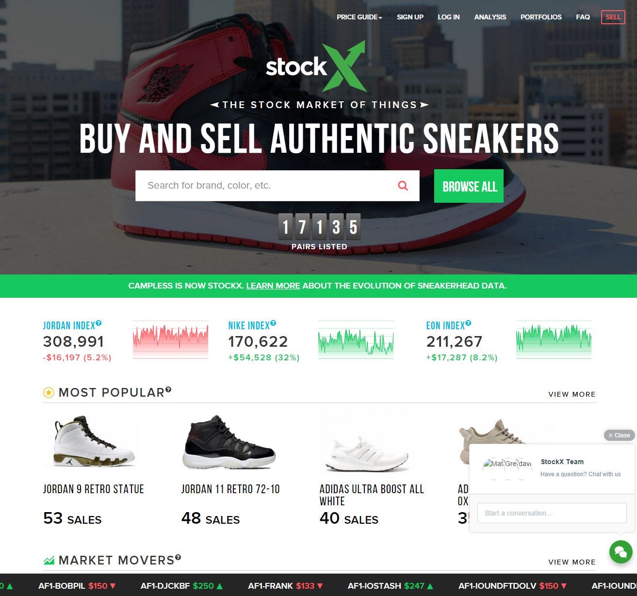 Sites similar to stockx clearance