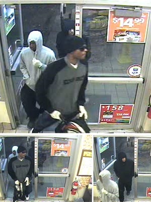 Surveillance footage of the suspects