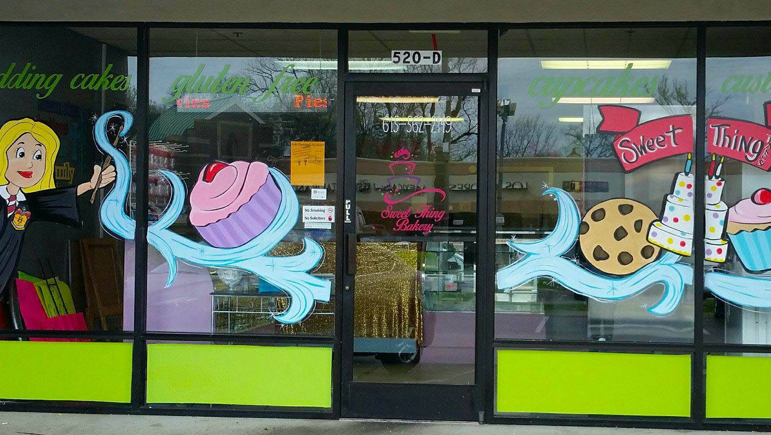 Meet the artist behind the window paintings in Gallatin, Middle TN