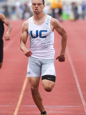Union Catholic's Taylor McLaughlin runs the Non-Public 200 in the NJSIAA Groups II, III and Non-Public A Track and Field Championships at Frank Jost Field in South Plainfield on May 30, 2015. (Photo by Keith A. Muccilli/ Special to NJ Press Media)
