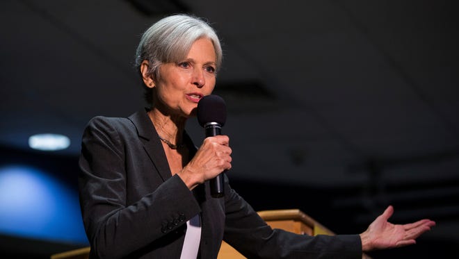 Jill Stein speaks in Wilkes-Barre, Pa., on Sept. 21, 2016.