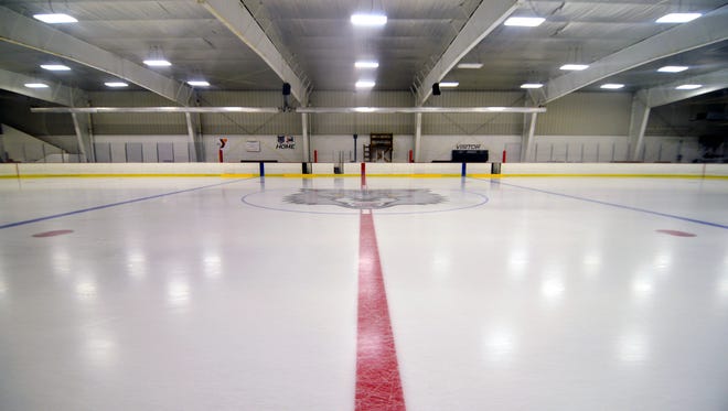 Fresh ice at the Rink, downtown Battle Creek.