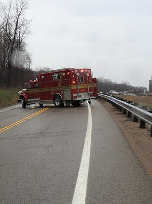 Dresden Fire Department helped with a two-car accident on Ohio 16 at the Coshocton-Muskingum County line on Thursday afternoon.