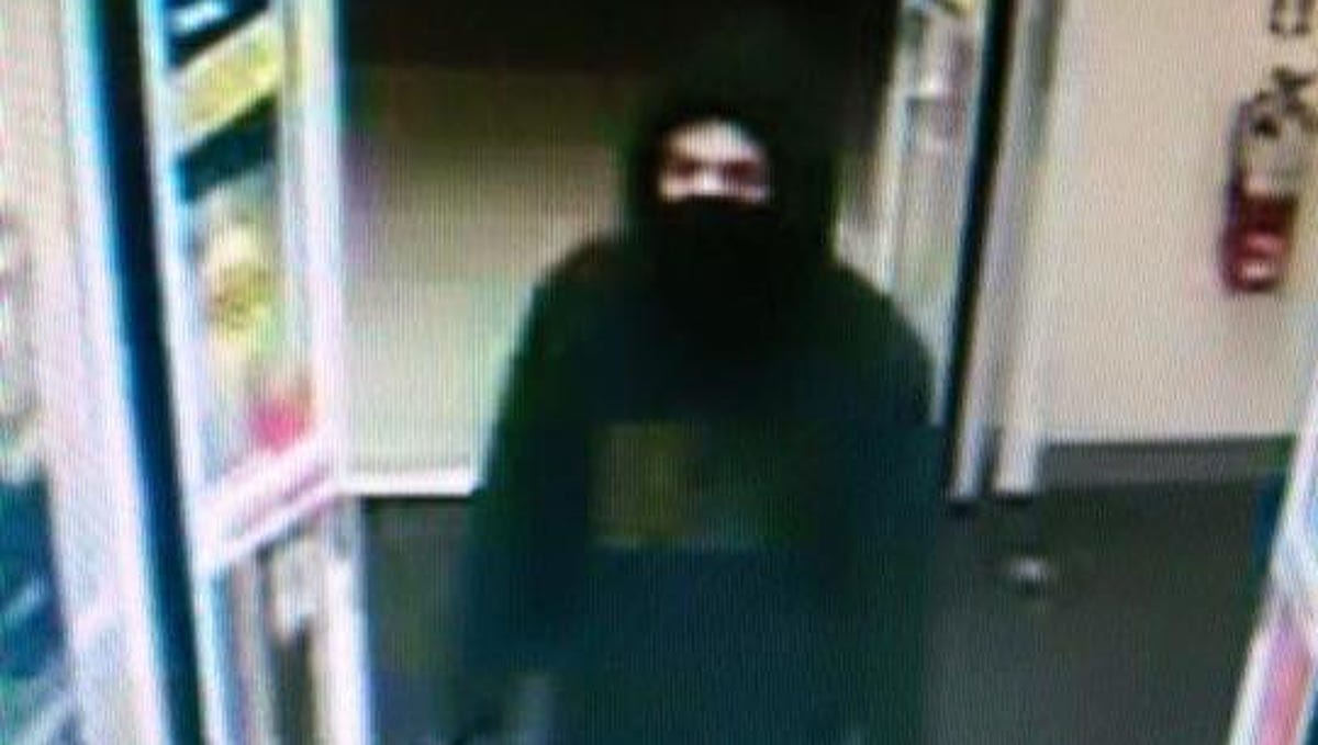 Robbery suspect surveillance images