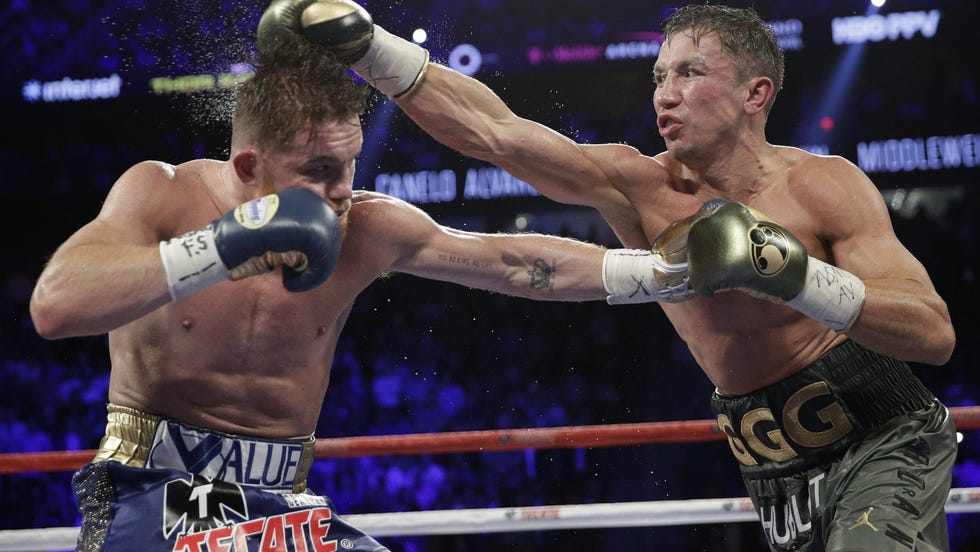 Canelo Alvarez left) and Gennadiy Golovkin gave fans a night to remember in their first fight. (AP Photo/John Locher)