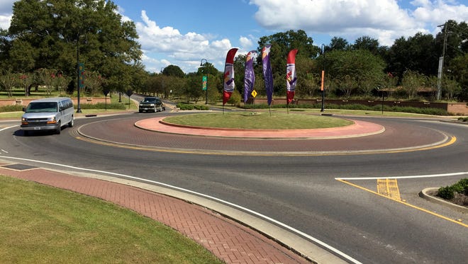 The roundabout at England Airpark opened in 2011. Two roundabouts could be constructed on Jackson Street Extension.