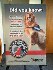 Judy Putnam - Service dogs get Michigan welcome mat