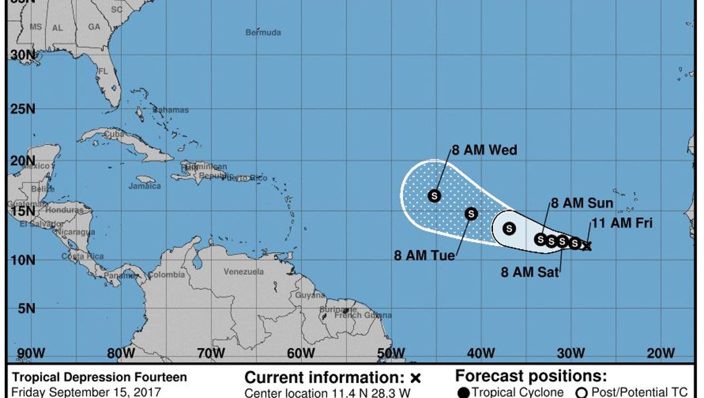 Tropical Storm Lee forecast to form Friday in eastern Atlantic