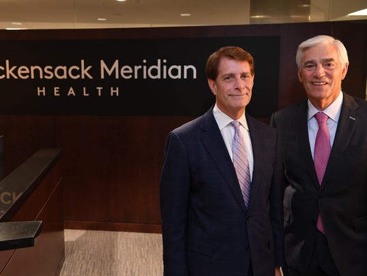 Hackensack Meridian Health CEOs Robert Garrett left and John Lloyd 
