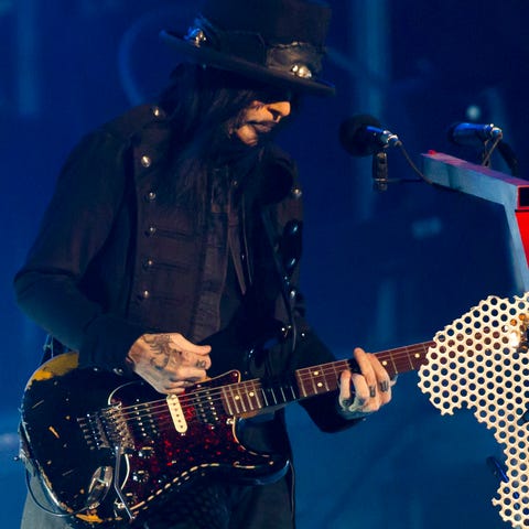 Motley Crue guitarist Mick Mars takes the lead dur