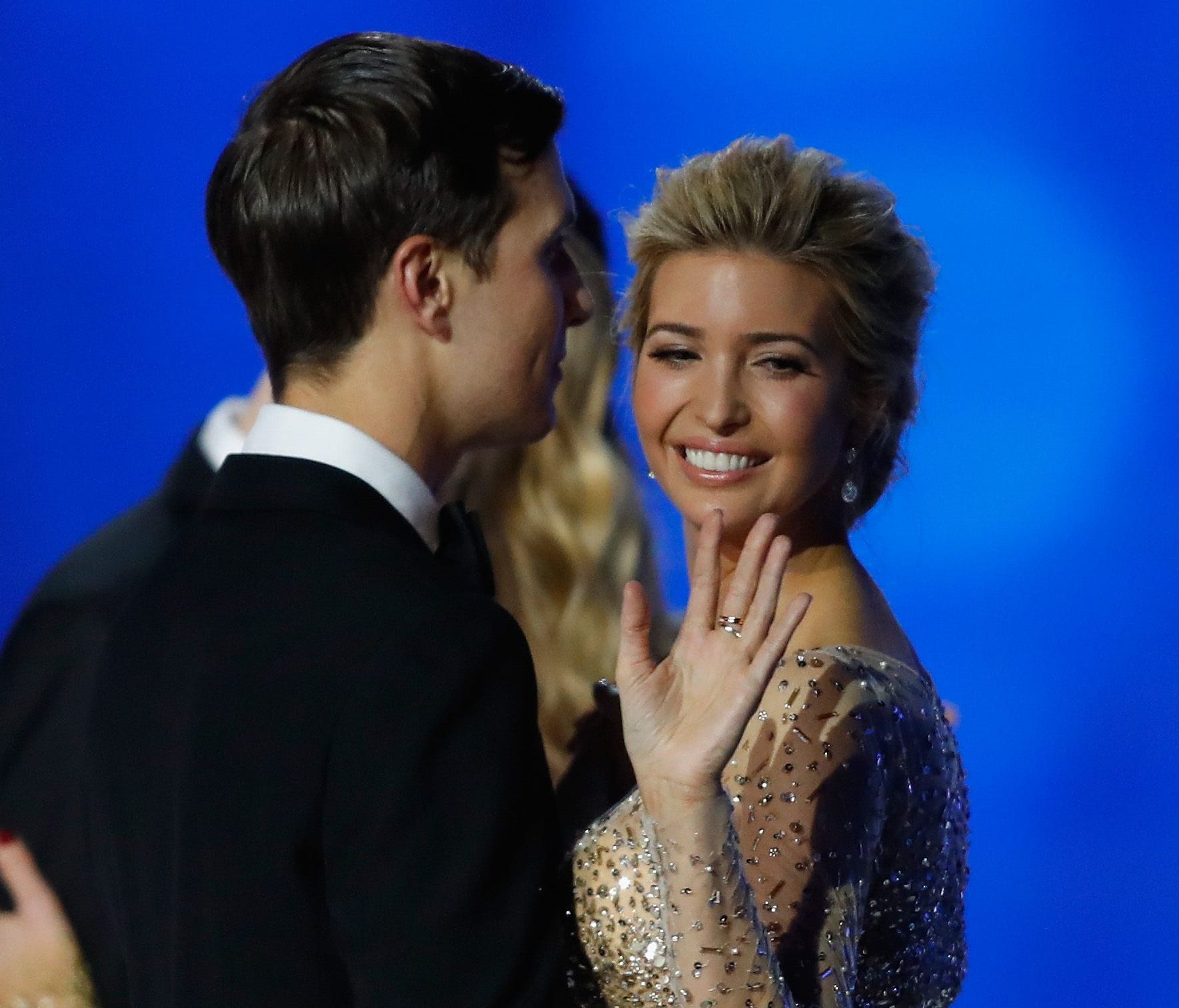 Ivanka Trump and husband Jared Kushner dance at the Freedom Inaugural Ball at the Washington Convention Center