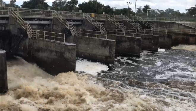 The Army Corps of Engineers increased the flow Friday at the St. Lucie Lock and Dam to accommodate discharges of excess water from Lake Okeechobee.