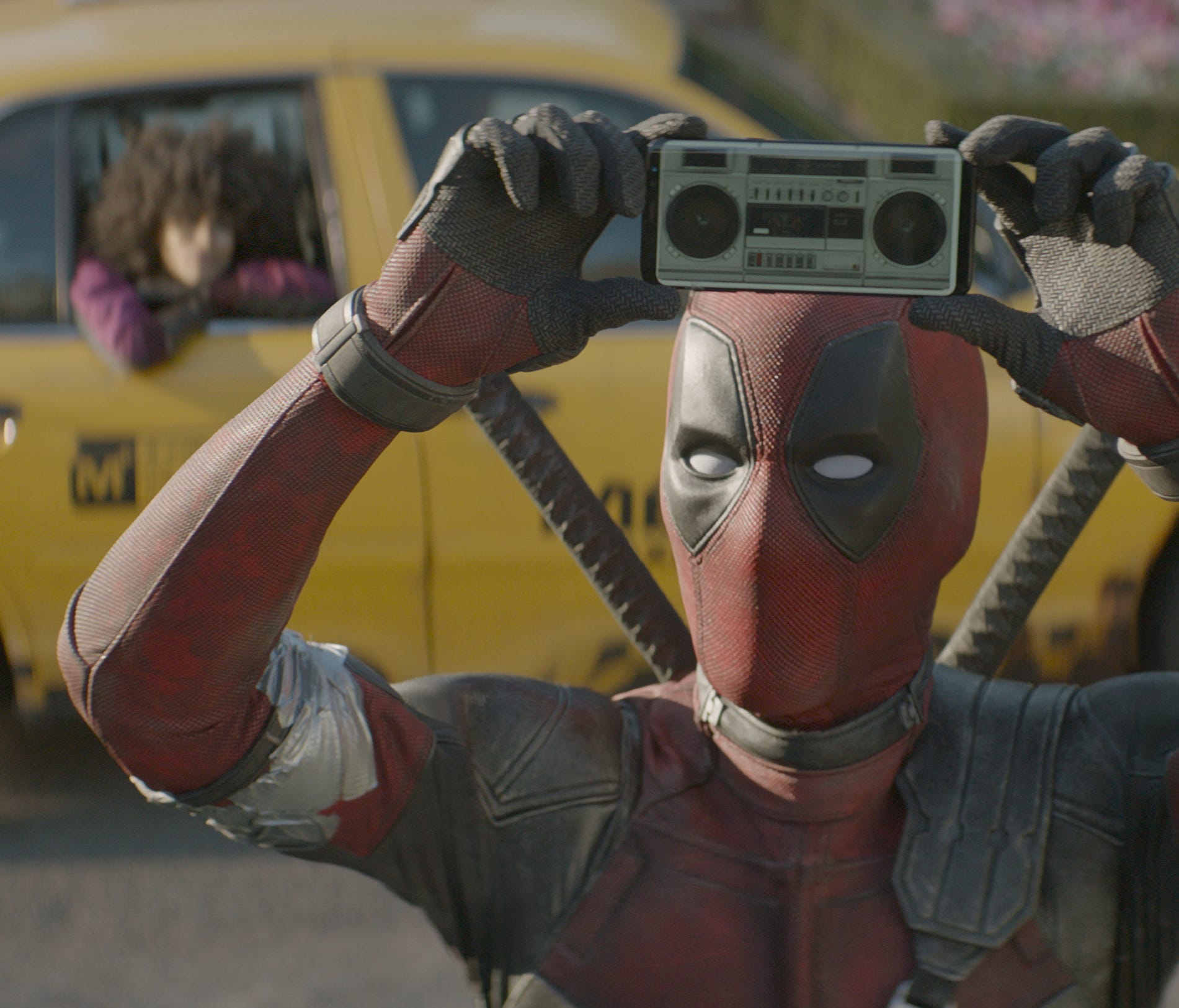 Deadpool (Ryan Reynolds) borrows a gag from 