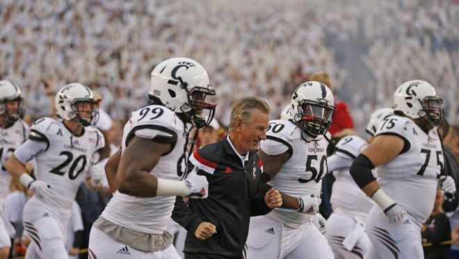 Tommy Tuberville and the Bearcats say they are focused on Miami, not Ohio State just yet.