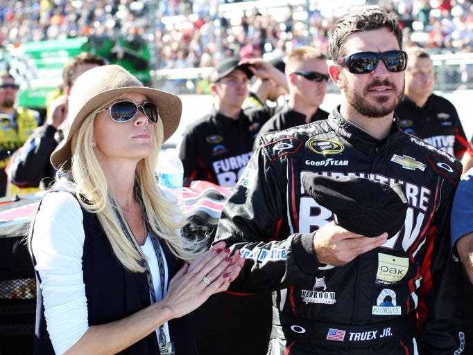 NASCAR driver Martin Truex Jr. and girlfriend Sherry Pollex