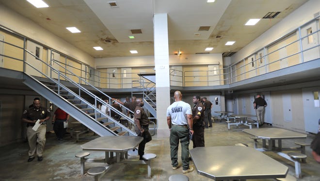 A June 2012 file photo of some Hinds County sheriff office employees at the Detention Center in Raymond.