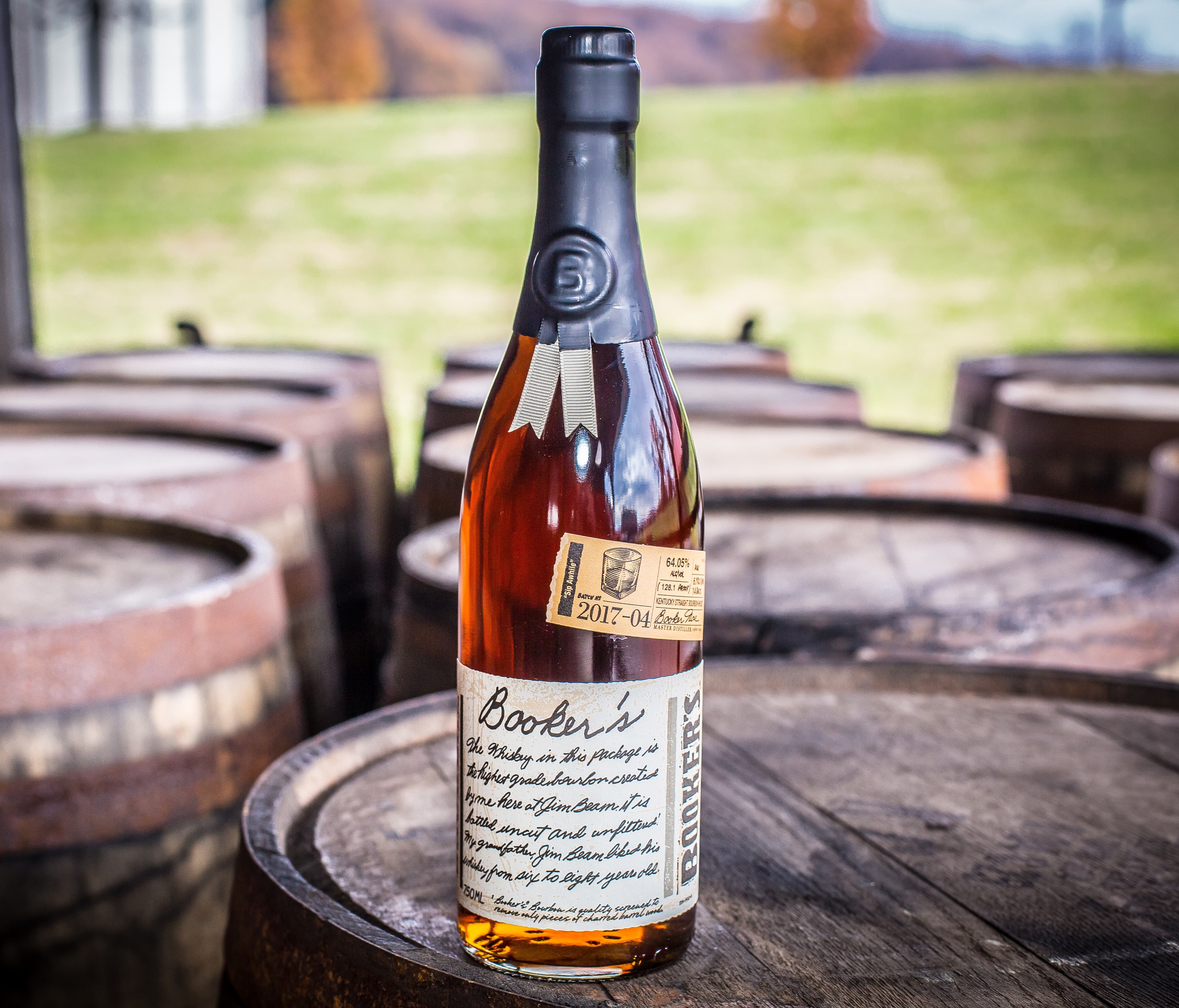 Booker's is the most potent of the Jim Beam small batch catalogue, with a barrel strength that usually veers upwards of 60% ABV. The fourth Booker's release of 2017, Sip Awhile ($70), is 128.1 proof, so it might be a good idea to add a splash of wate