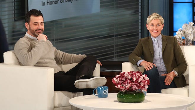 Ellen DeGeneres has a sweet surprise for her guest, Jimmy Kimmel, on her program Tuesday.