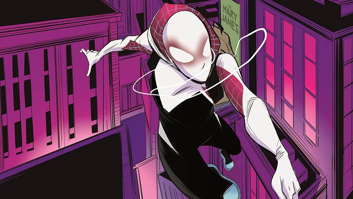 Get Wallpaper Spider Gwen Can Do Whatever A Spider Man Can For iPhone Free