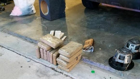 The South Texas Specialized Crimes and Narcotics Task Force seized nearly 30 pounds of cocaine during a traffic stop on June 28, 2018.