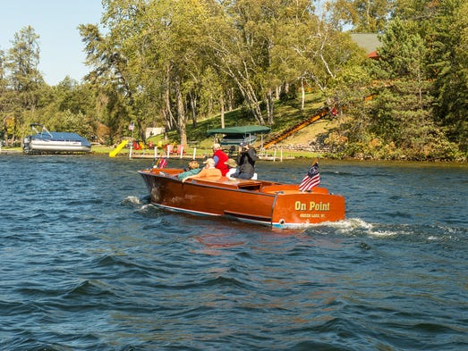 This 1949 Chris-Craft Sportsman has a shock-absorber