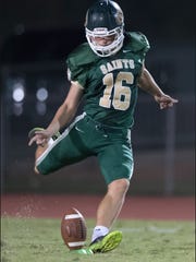 Briarcrest kicker Noah Grant is following in his dad's