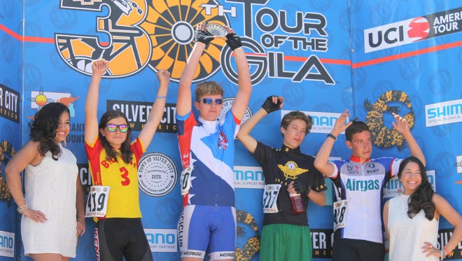 Citizen's race winners from left, Uriel Gelbart, Zach Donnelly, Xavi-Herbst-Khera and Aiden Link